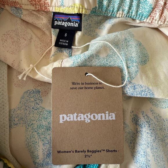 Women's S NWT Patagonia Channeling Spring Barely Baggies Shorts - Picture 5 of 8